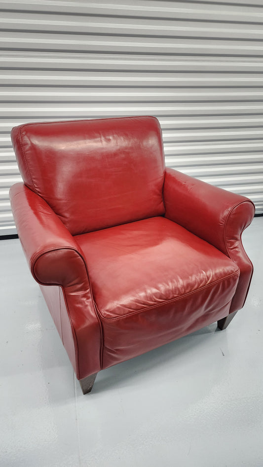 Natuzzi Editions Red Armchair | *FREE DELIVERY* | Lounge Now Settle Up Later
